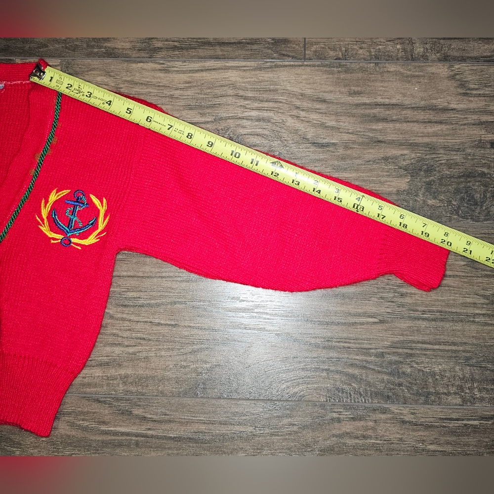1980's Vintage Sergio Valente Cardigan Sweater Size 4 - Picture 5 of 8